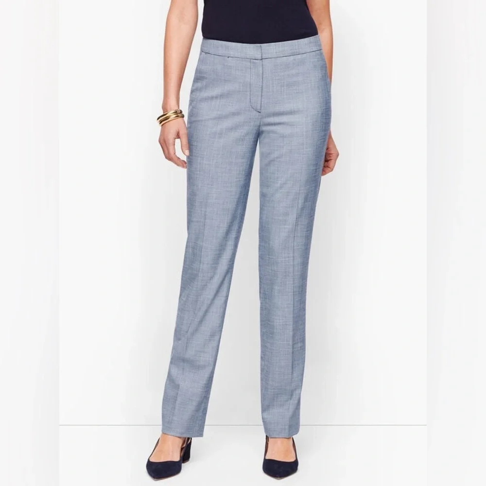 NWT Talbots Sharkskin Straight Leg Dress Pants Size 8